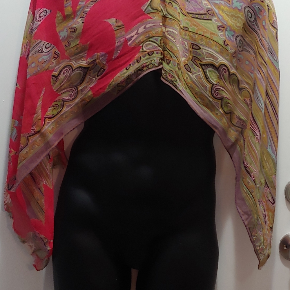 ETRO Paisley Floral Silk Scarf